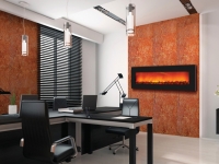 Interior of the modern office 3D rendering